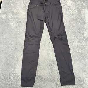 prAna Brenna Moto Skinny Stretch Pants Womens 8 Gray Hiking